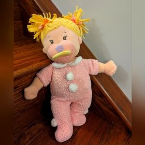 Manhattan Toy Baby Stella Blonde Soft Nurturing First Baby Doll Rare